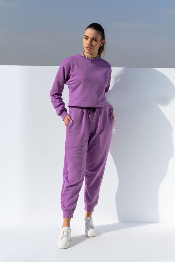 بنطلون رياضي جيرسي – موف L